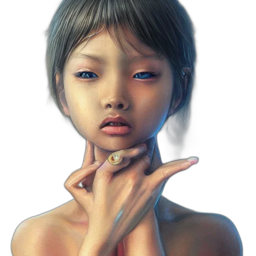 face, jewelry, mask, photorealistic, concept art, 3d render, fantasy art, pastel transparent PNG cut-out