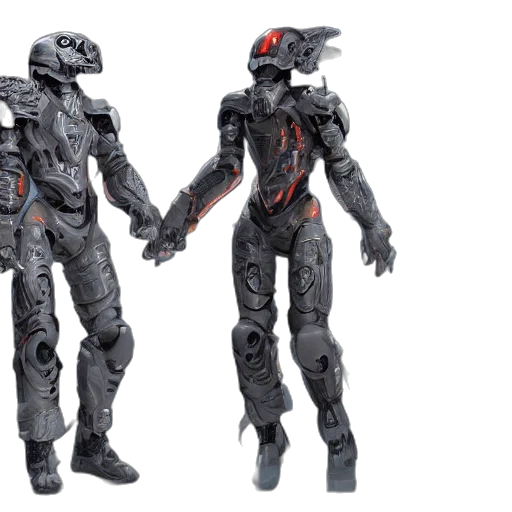robot, concept art, 3d render, outer space, year, summary, artstation, digital transparent PNG cut-out