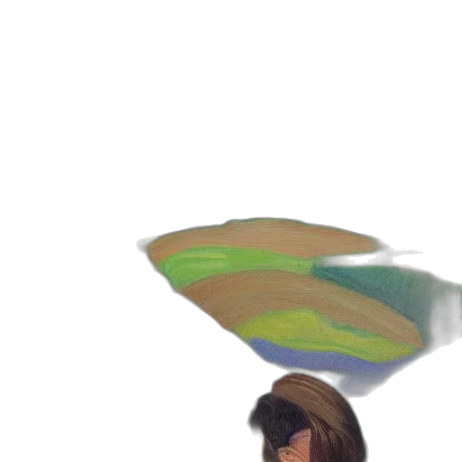 hat, umbrella, hair, shoes, watercolor, concept art, 3d render, oil painting transparent PNG cut-out