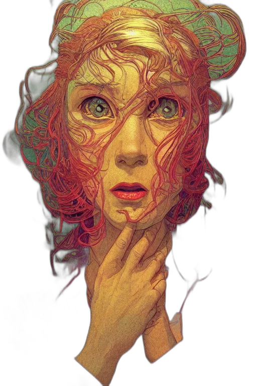 face, mask, creature, dress transparent PNG cut-out
