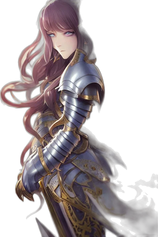 sword, weapon, crown, staff, fantasy art, concept art, anime, watercolor transparent PNG cut-out