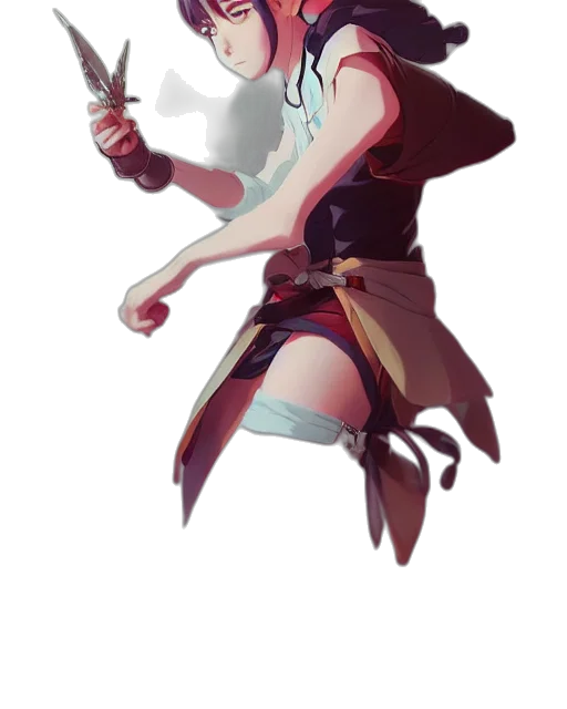 staff, weapon, sword, mask, fantasy art, concept art, pixel art, anime transparent PNG cut-out