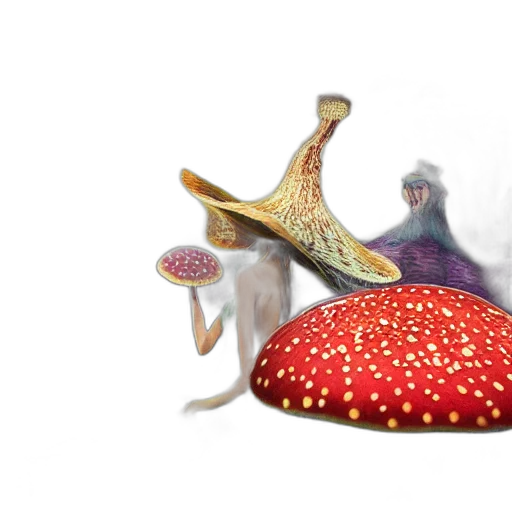 creature, animal, hat, crown, 3d render, concept art, photorealistic, fantasy art transparent PNG cut-out