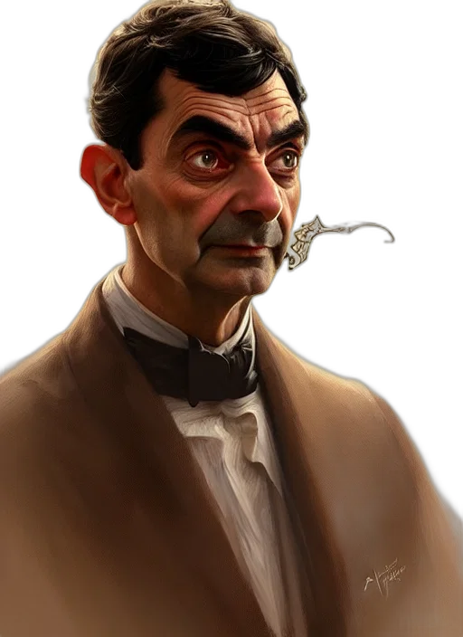 staff, face, concept art, photorealistic transparent PNG cut-out