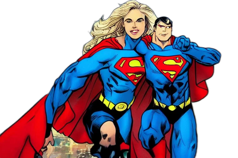 comic book art, concept art, superhero, squad transparent PNG cut-out