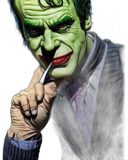 face, mask, staff, comic book art transparent PNG cut-out