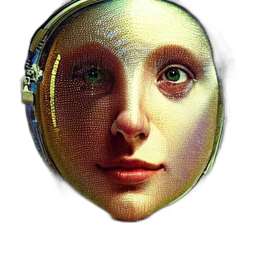 face, robot, mask, jewelry transparent PNG cut-out
