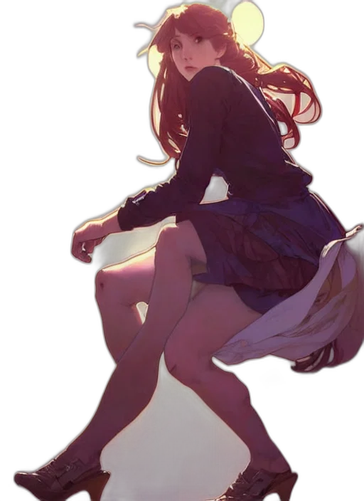 dress, crown, jacket, staff transparent PNG cut-out