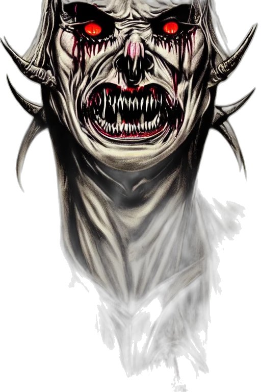 creature, face, mask, staff transparent PNG cut-out