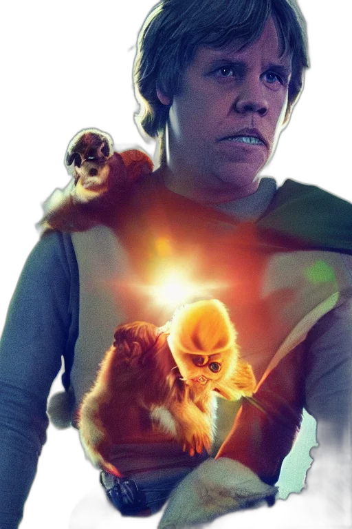 creature, jacket, animal, mask, concept art, comic book art, outer space, fire transparent PNG cut-out