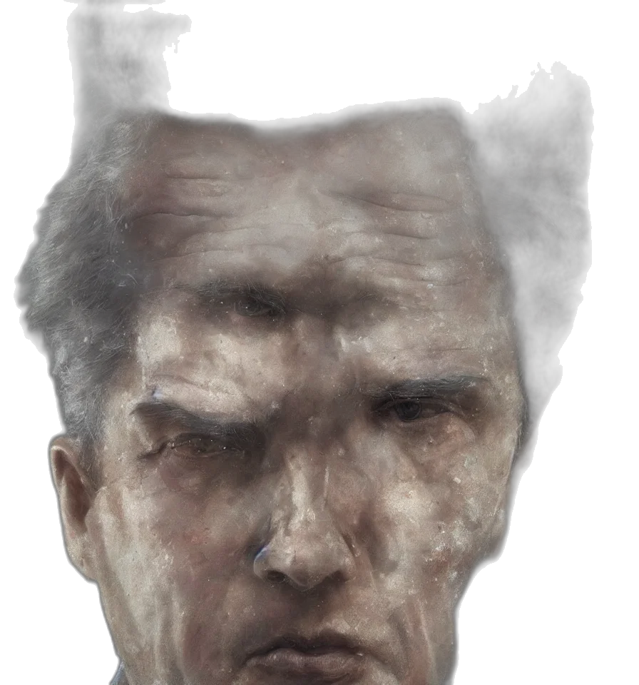 face, mask, creature, staff transparent PNG cut-out