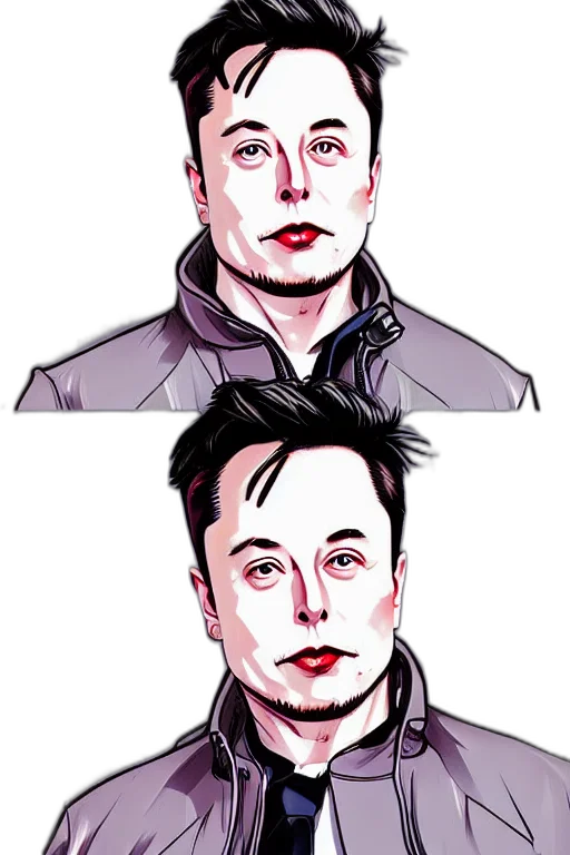 face, robot, jacket, cartoon transparent PNG cut-out