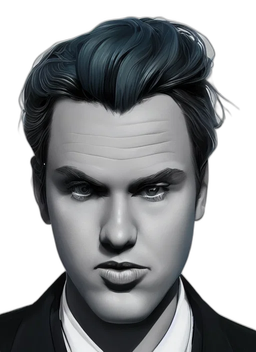 face, hair, mask, photorealistic transparent PNG cut-out