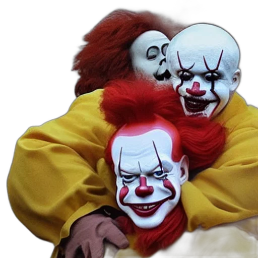 mask, concept art, 3d render, ronald transparent PNG cut-out