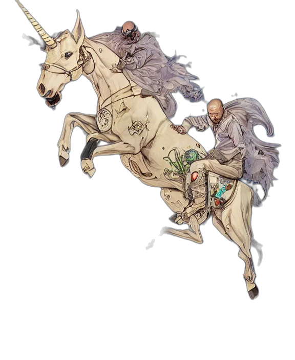 concept art, fantasy art, comic book art, watercolor transparent PNG cut-out