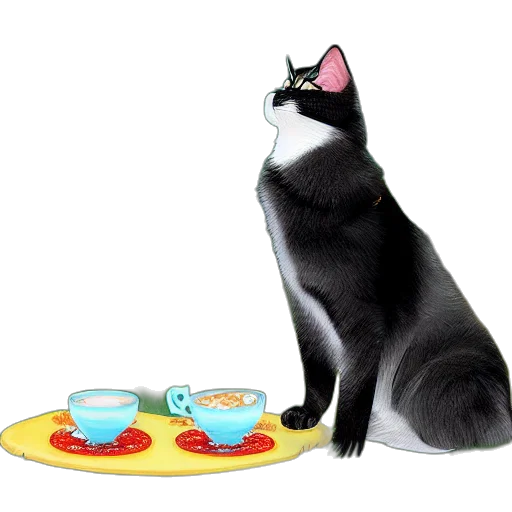 food, animal, staff, concept art, photorealistic, 3d render, oil painting, digital transparent PNG cut-out