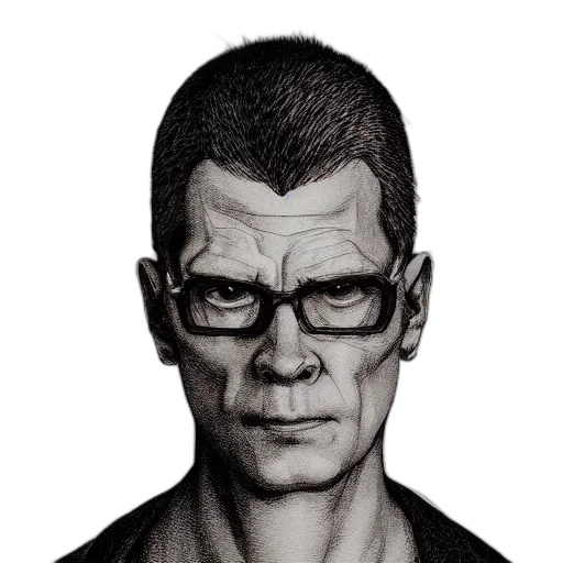 face, mask, staff, jacket transparent PNG cut-out
