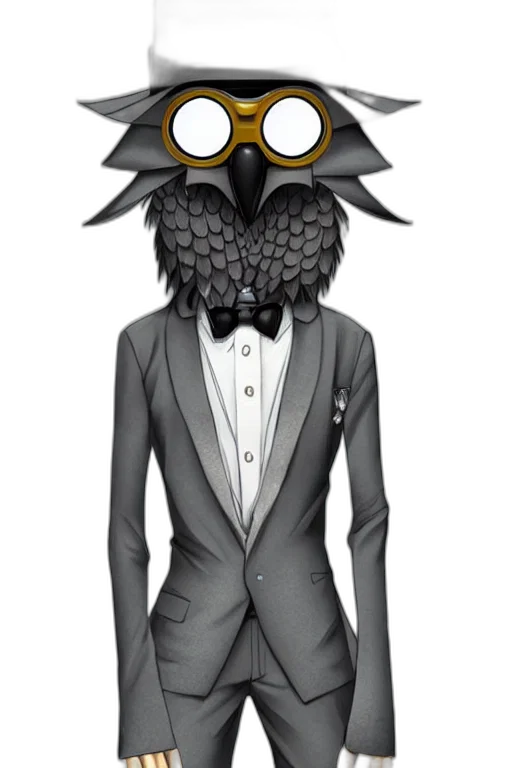 jacket, mask, staff, cartoon, concept art, fantasy art, pixel art, monochrome transparent PNG cut-out