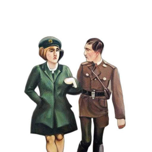 jacket, staff, dress, hat, concept art, oil painting, pixel art, photorealistic transparent PNG cut-out