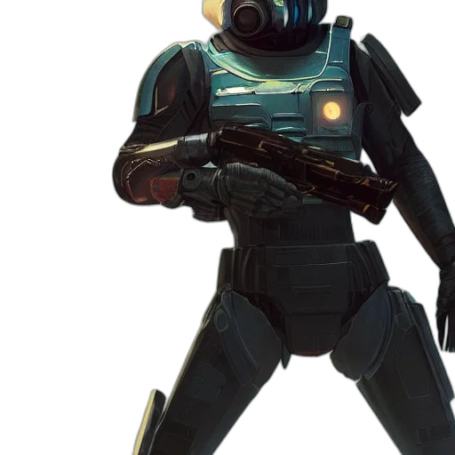 robot, weapon, staff, concept art transparent PNG cut-out