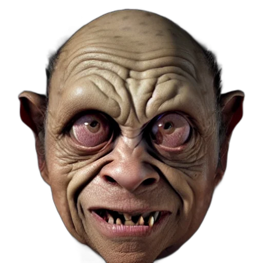 face, mask, creature, staff transparent PNG cut-out
