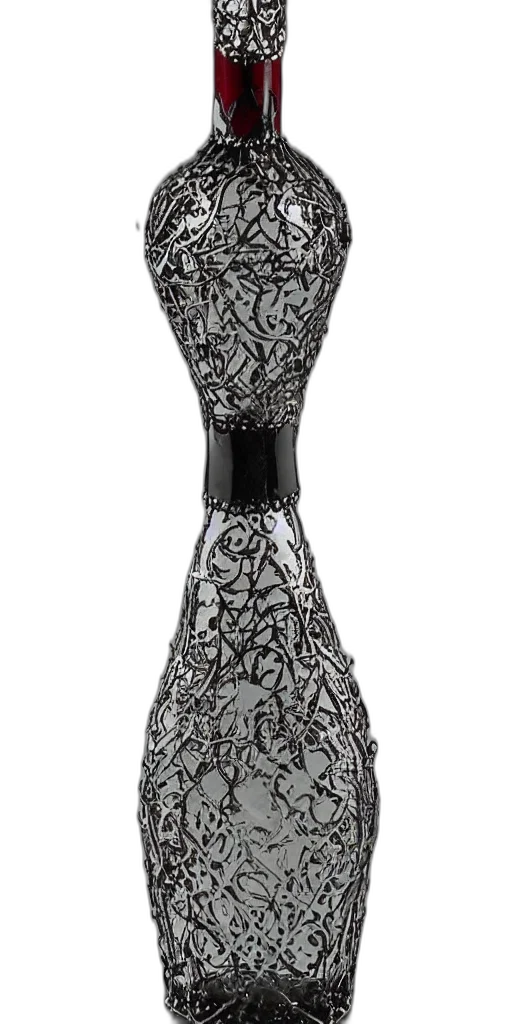 dress, jewelry, bottle, crown, faceted, blood, elegant, filigree transparent PNG cut-out