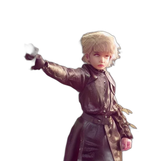 staff, jacket, weapon, hat transparent PNG cut-out
