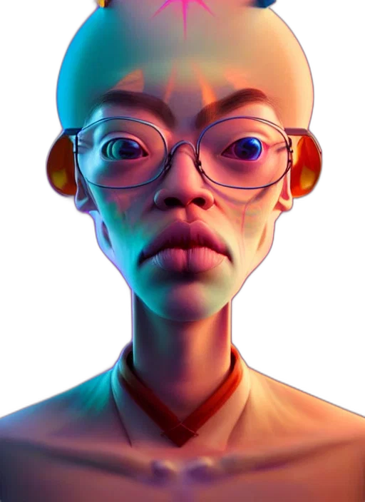 face, robot, creature, mask, concept art, 3d render, fantasy art, photorealistic transparent PNG cut-out
