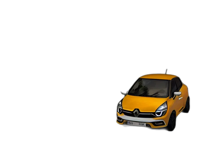 car, 3d render, concept art, cartoon, photorealistic, golden, small, miniature transparent PNG cut-out