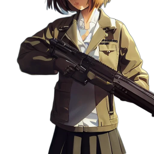 weapon, jacket, staff, animal transparent PNG cut-out