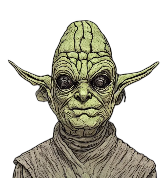 staff, mask, face, creature transparent PNG cut-out
