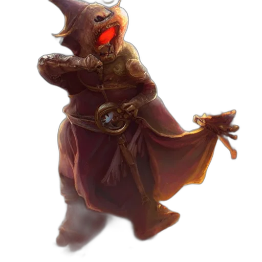 staff, mask, creature, concept art, fantasy art, 3d render, dark, cute transparent PNG cut-out