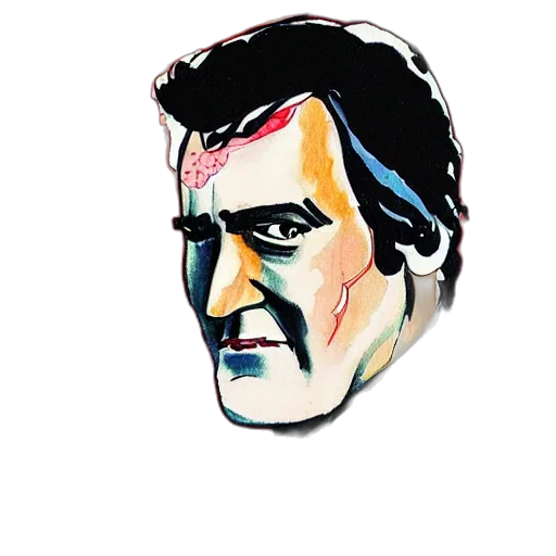 face, mask, cartoon, comic book art transparent PNG cut-out
