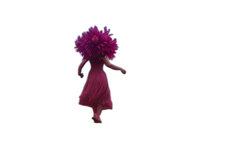 dress, hair, flower, creature, 3d render, concept art, photorealistic, pixel art transparent PNG cut-out