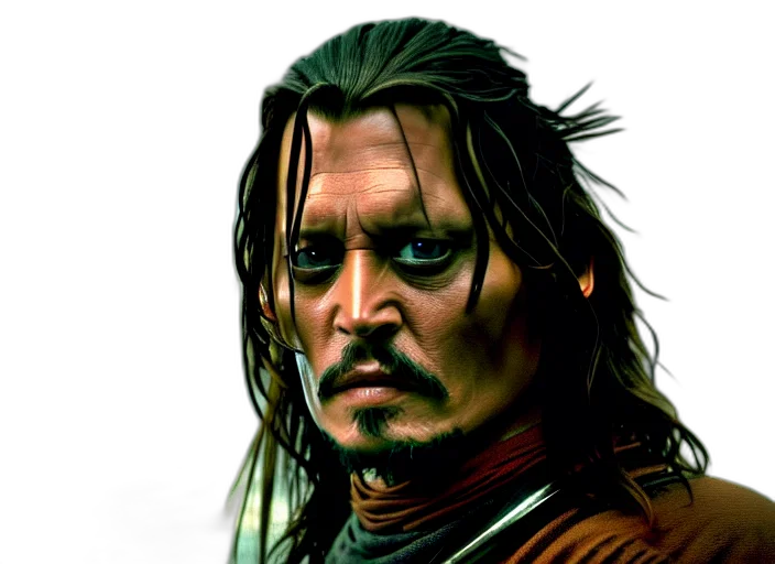 face, photorealistic, comic book art, fantasy art transparent PNG cut-out