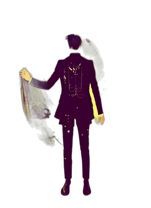 jacket, staff, dress, mask transparent PNG cut-out