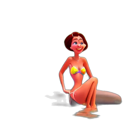 creature, dress, jewelry, 3d render transparent PNG cut-out