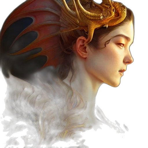 crown, mask, face, dragon, fantasy art, concept art, photorealistic, pixel art transparent PNG cut-out