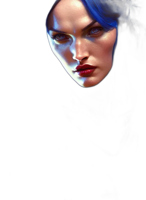 face, mask, robot, crown, photorealistic, concept art, fantasy art, comic book art transparent PNG cut-out