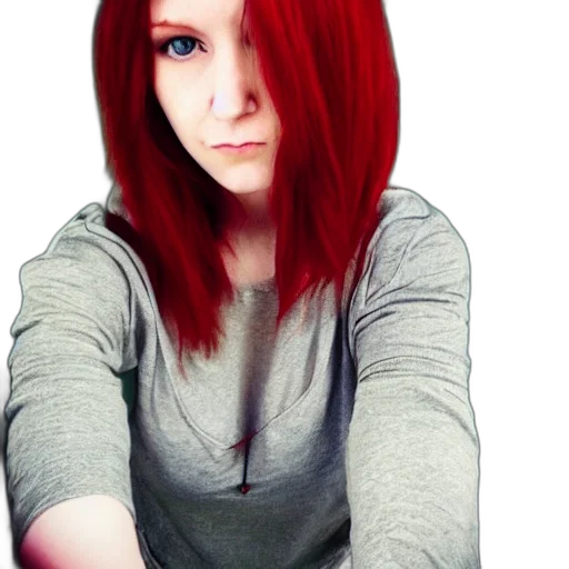 hair, face, staff, photorealistic, cartoon, 3d render, anime, red transparent PNG cut-out