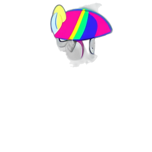hat, umbrella, creature, animal transparent PNG cut-out
