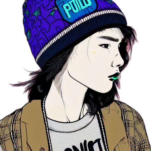hat, jacket, face, cartoon transparent PNG cut-out