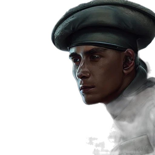 face, hat, staff, concept art, photorealistic, oil painting, fantasy art, portrait transparent PNG cut-out