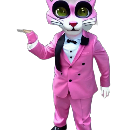 staff, animal, 3d render, concept art, cartoon, anthropomorphic, cat, wearing transparent PNG cut-out