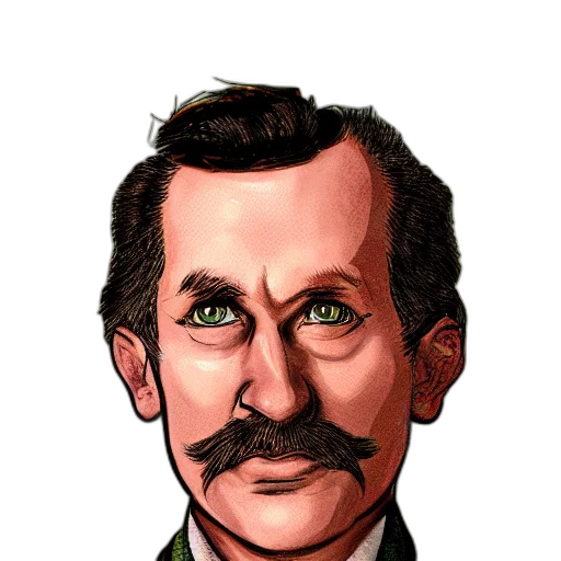 face, staff, mask, cartoon, comic book art, concept art, photorealistic, portrait transparent PNG cut-out