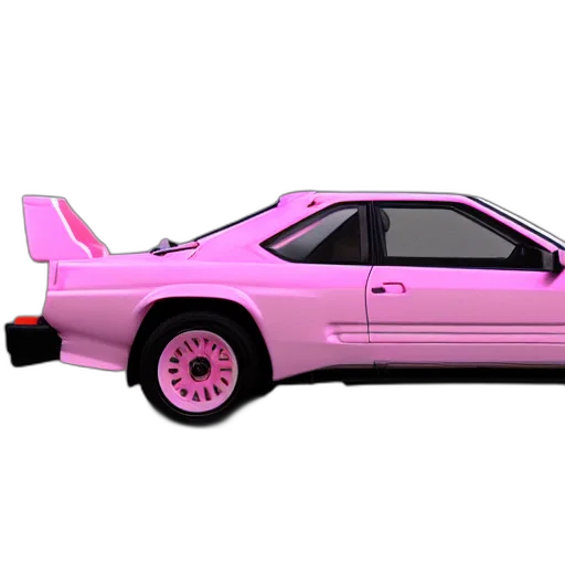 car, weapon, animal, vaporwave transparent PNG cut-out