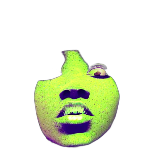 mask, face, crown, creature, 3d render, photorealistic, vaporwave, pixel art transparent PNG cut-out