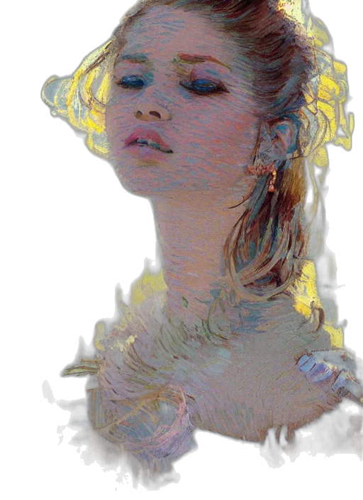 crown, dress, jewelry, face, photorealistic, oil painting, pixel art, fantasy art transparent PNG cut-out
