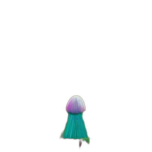 hair, hat, staff, creature, pixel art, 3d render, concept art, vaporwave transparent PNG cut-out