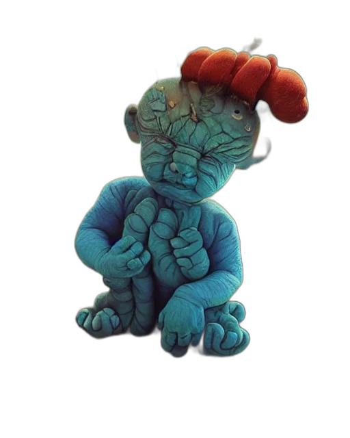 creature, hat, staff, dragon transparent PNG cut-out
